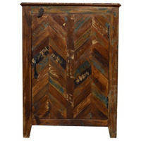 Reclaimed Rustic Night Stand Bedside Storage Cabinet