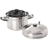 Tabakh IC-216 Stainless Steel Idli Cooker with Non-Stick 6-Rack Idly Stand, Makes 24 Idlis