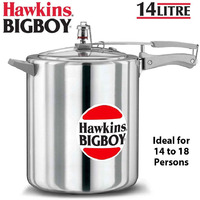 Hawkins Bigboy Aluminum Pressure Cooker, 14 Litres