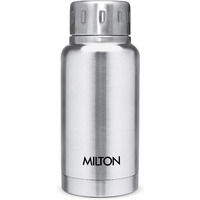 Milton Elfin 160, Double Wall Vacuum Insulated Flask, 160 ml | 5.4 oz | Hot & Cold Water Bottle, 18/8 Stainless Steel, Compact Flask, Durable Body, BPA Free, Leak-Proof Simple Screw Lid | Silver