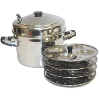 Tabakh 4-Rack Stainless Steel Idli Cooker With Stand