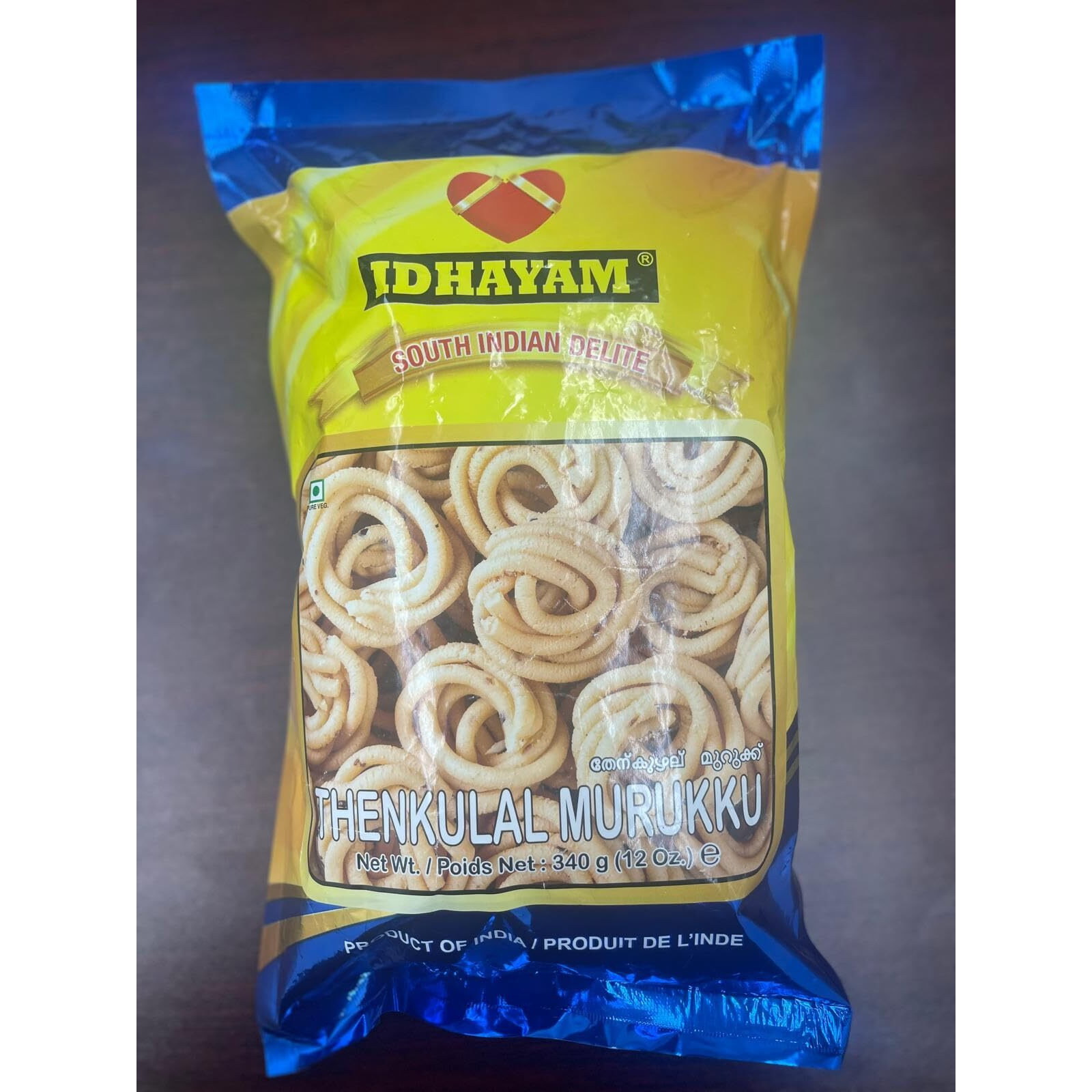 Idhayam - Spicy Thenkulal Murukku 340 gms