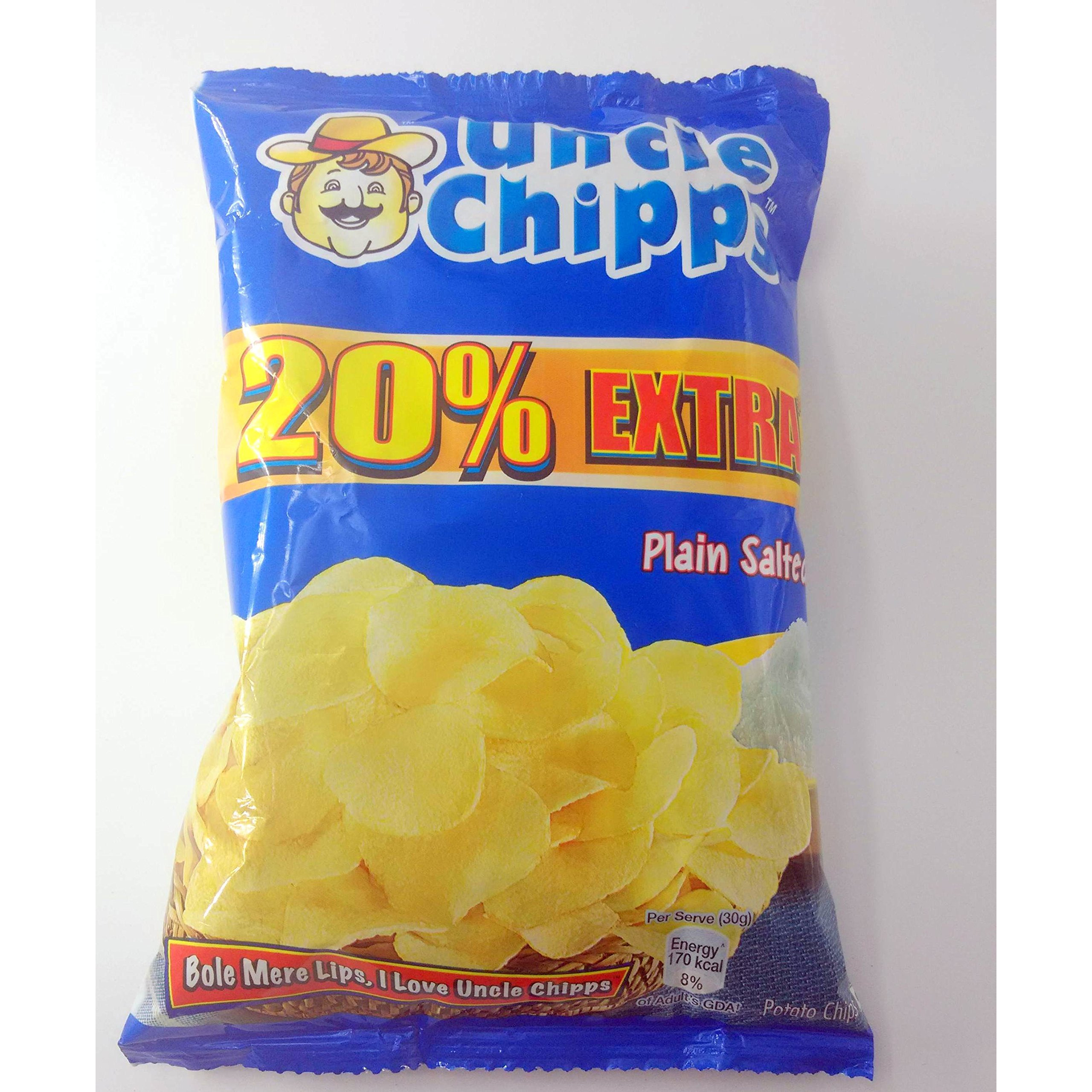 Uncle Chipps Plain Salted 55 gms