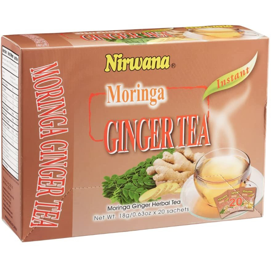 Nirvana Moringa Ginger Tea Sachets 20 sachetsx 063 oz