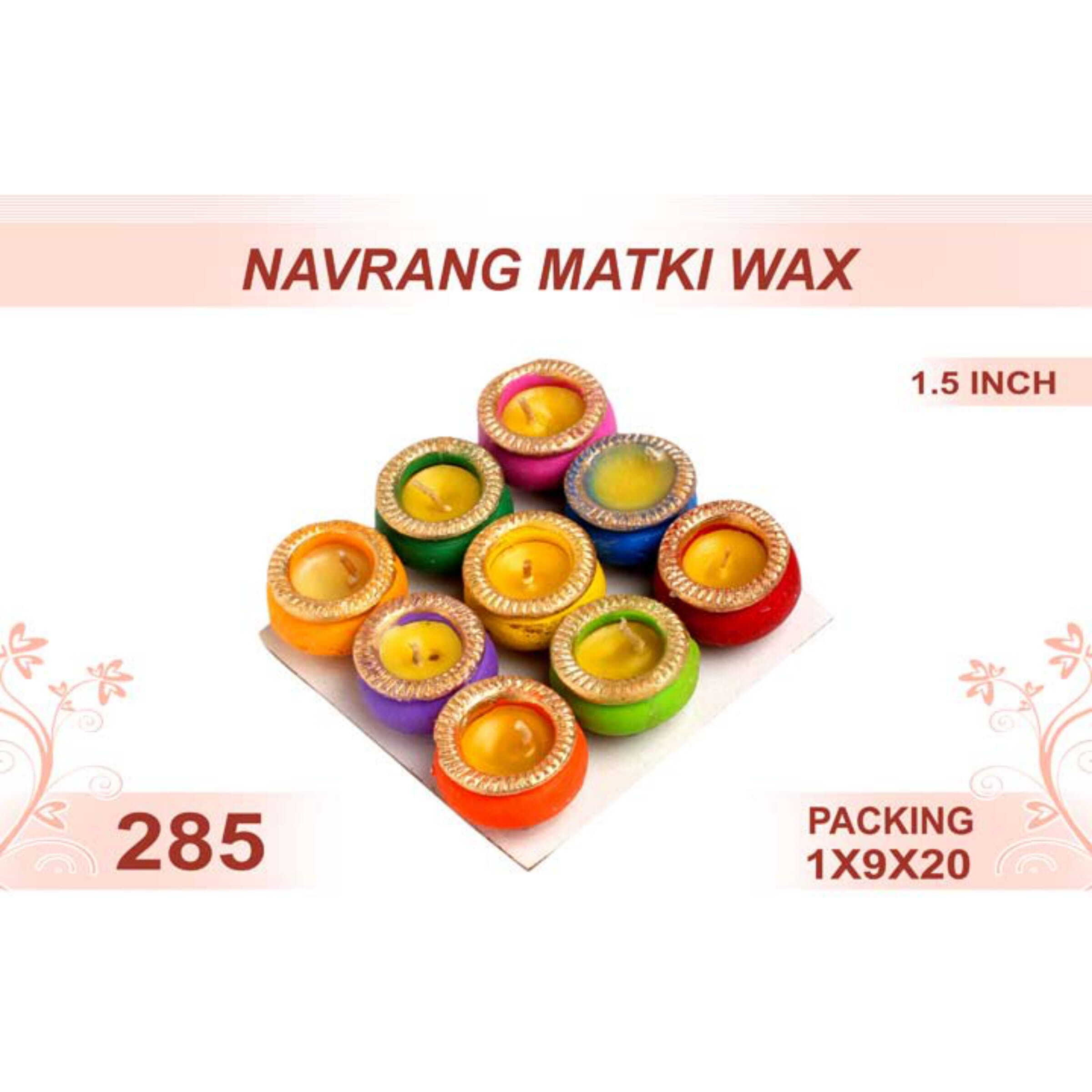 Navrang Matki Wax 9pc 1.5inch 285