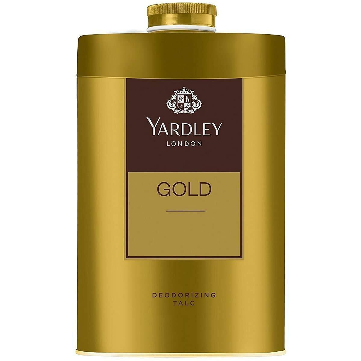 Yardley London Gold Talcum Poder - 250 g. 808 oz, Deodorizing Talc