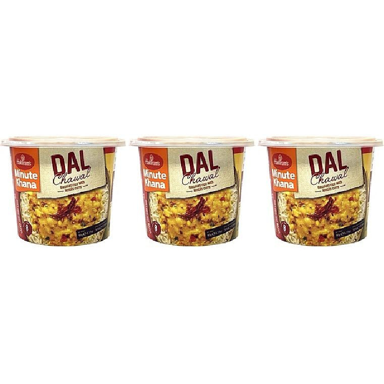 Pack Of 3 - Haldiram's Minute Khana Dal Chawal - 90 Gm