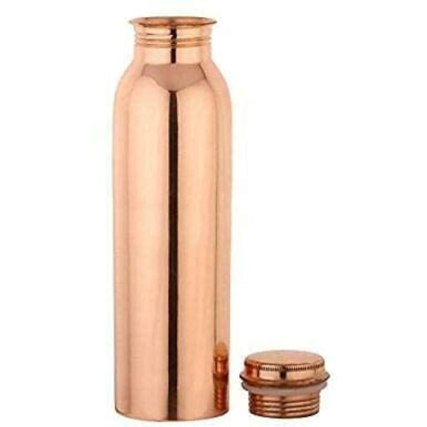 Pure Copper Water Bottle 32 oz Leak Proof Design Vessel Ayurveda Health Benefit Pitcher for Sport, Fitness, Yoga