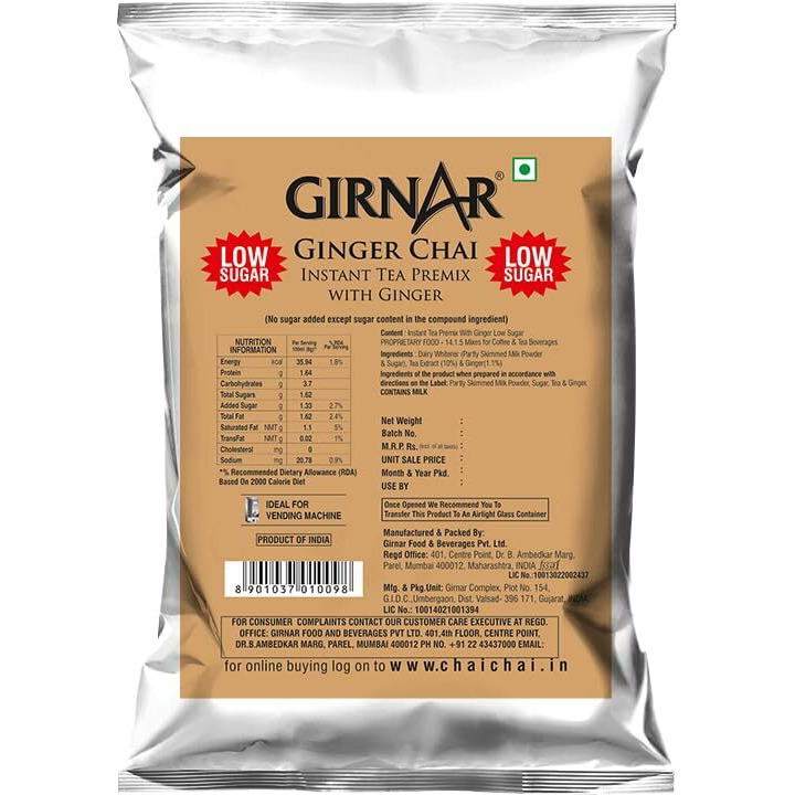 Girnar Instant Premix Ginger UnSweetened (1Kg).