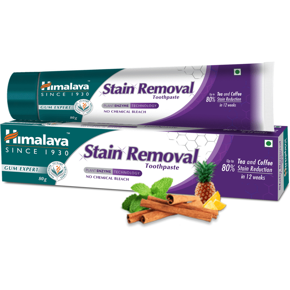 Himalaya Herbals Stain Removal Toothpaste  80% Reduction