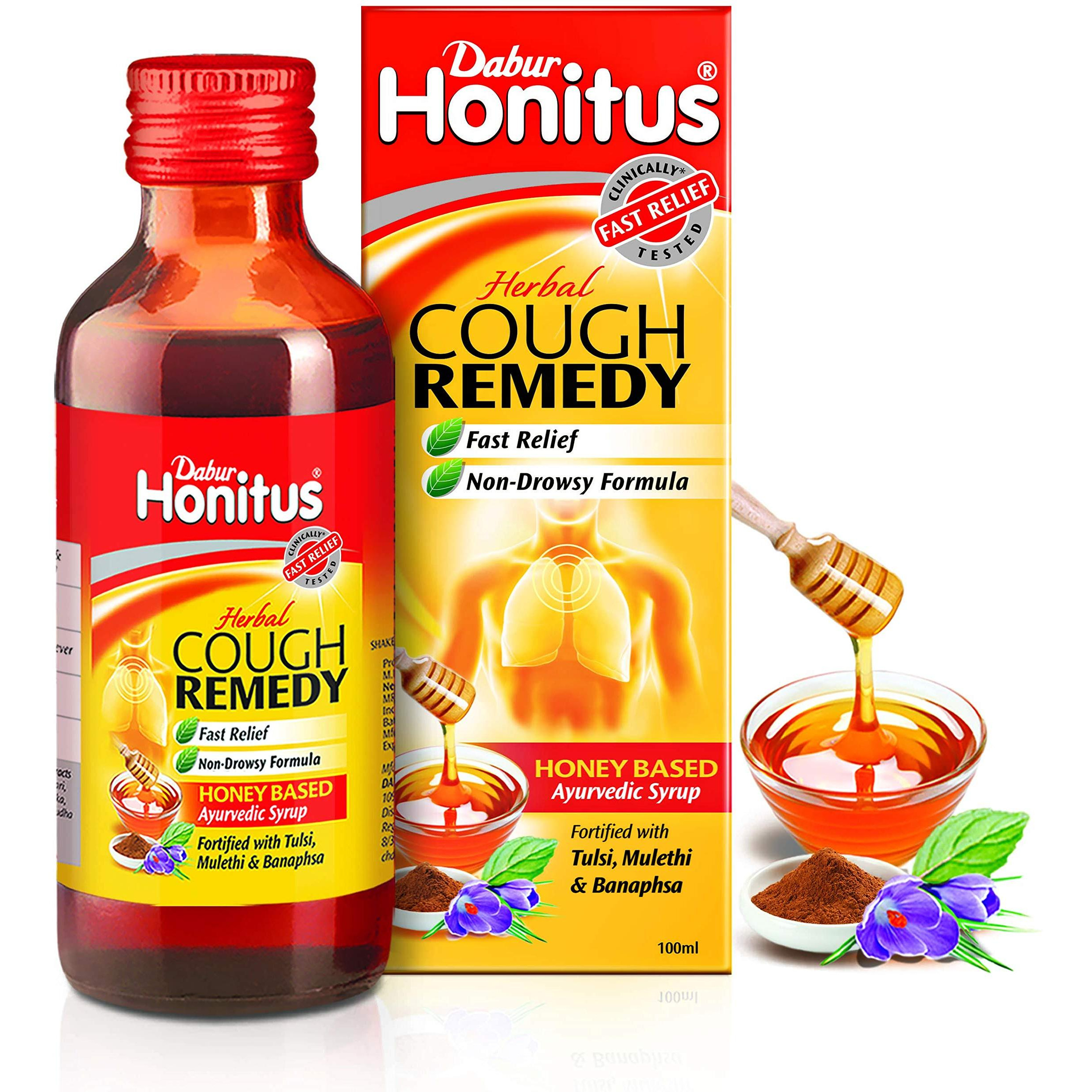 Dabur Honitus Herbal Cough Remedy Ayurvedic Syrup