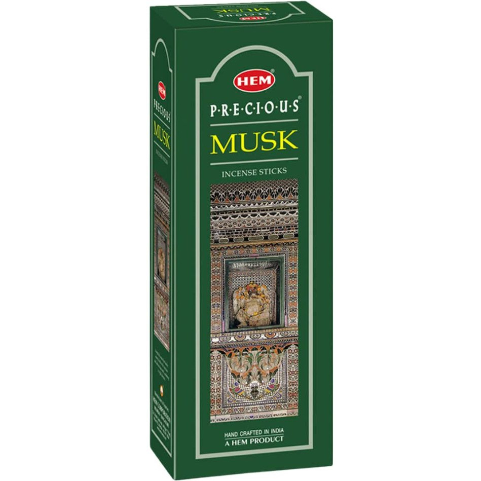 Hem Precious Musk Fragrance Incense Sticks, 120 Count