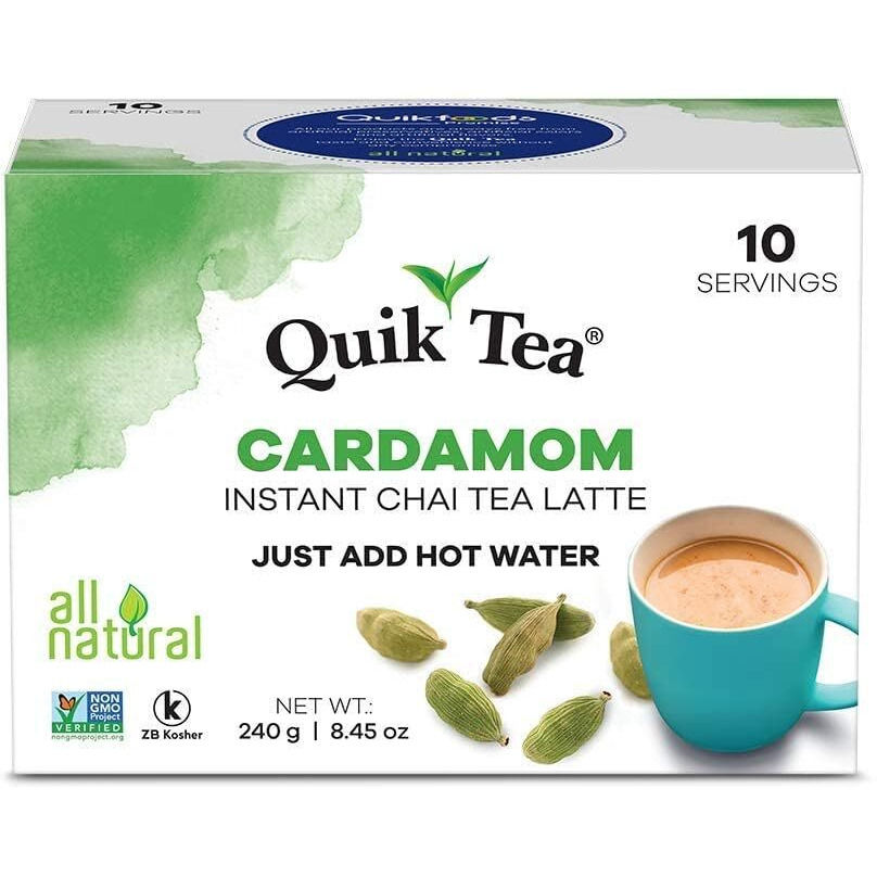 Quik Tea Cardamom Chai 10 Pouches