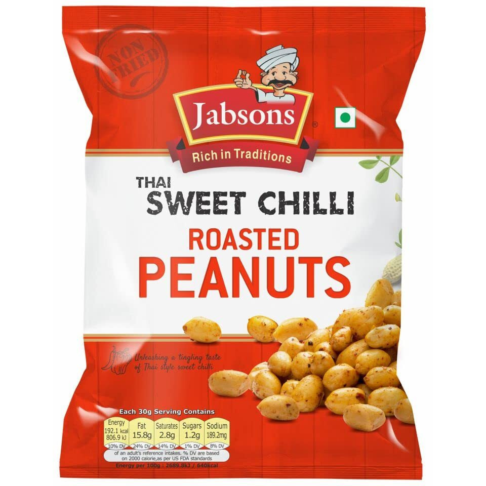 Jabsons roasted peanuts- Sweet Chilli 140 gms