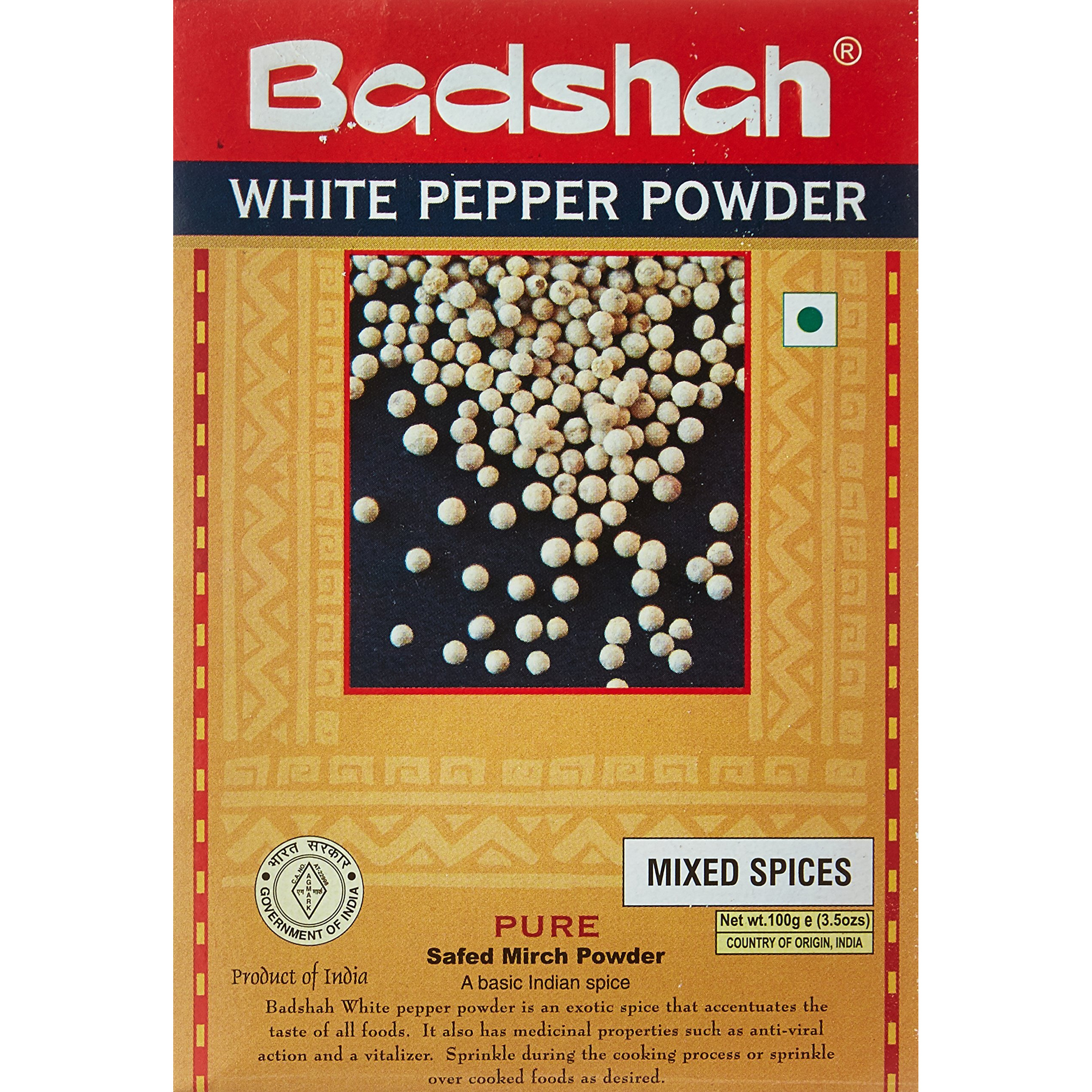 Badshah White Pepper Powder 100 gms