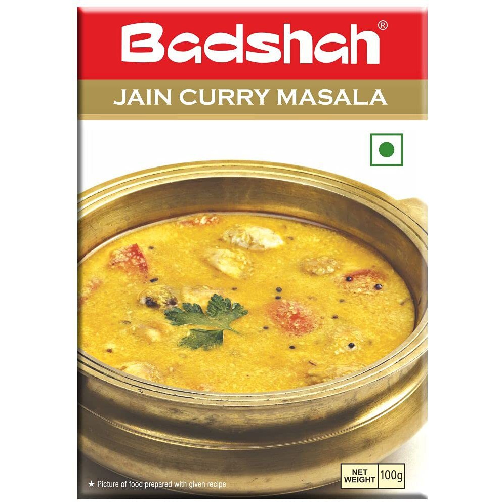 Badshah Jain Curry Masala Powder | Blended Spice Mix | For Healthy Delicious & Flavorful Cooking | Easy to Cook | Hygienically Packed | No Preservatives | Pack Of 1 | 100 Gram