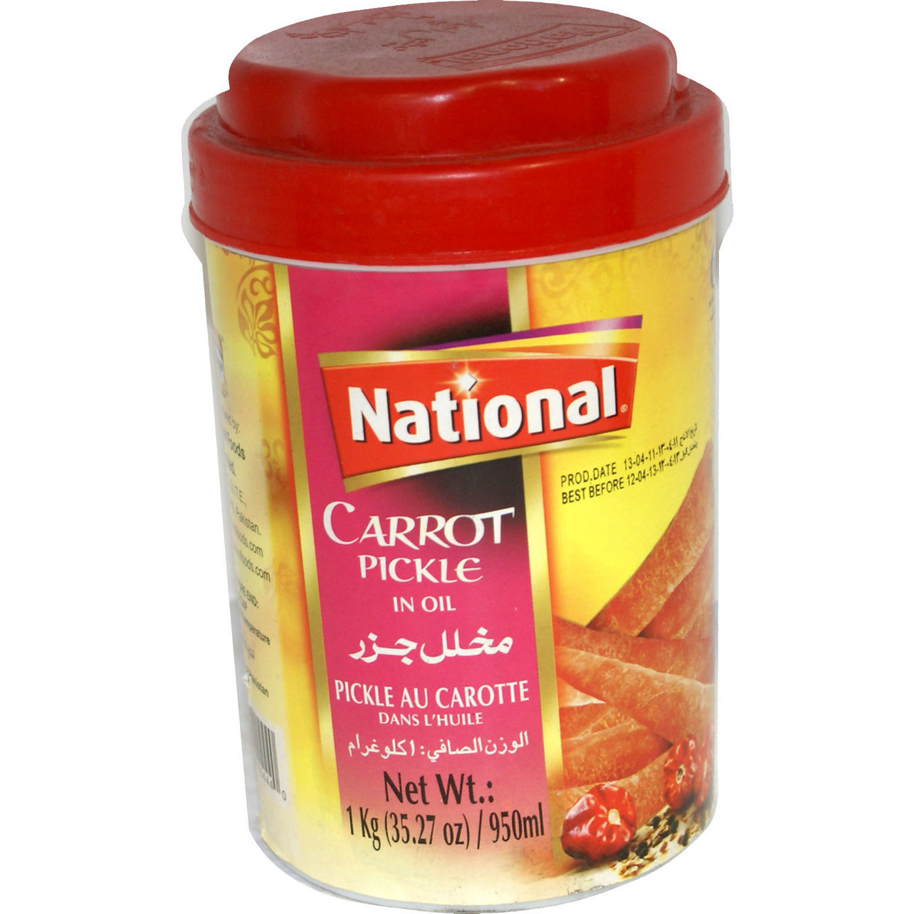 National Carrot Pickle In Oil 1 Kg