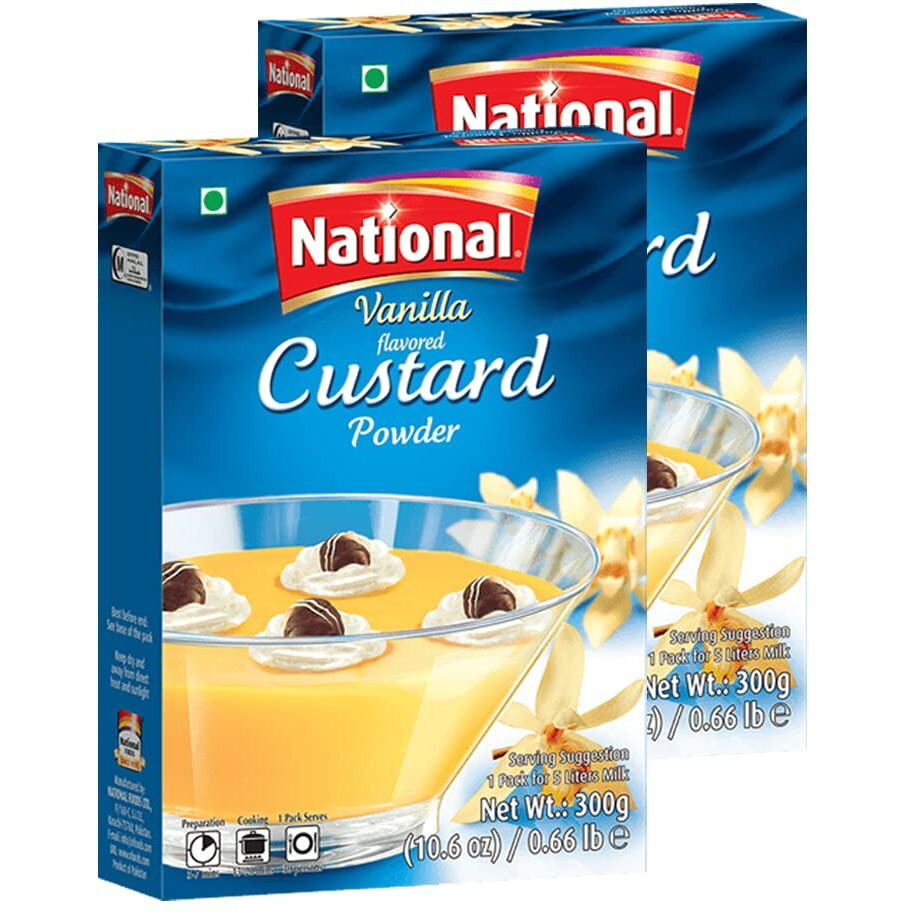 National Custard Powder- Vanilla Flavor 300 gms