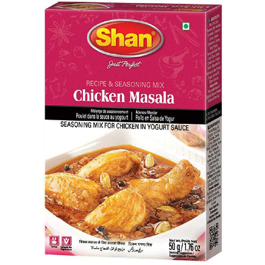 Shan - Chicken Masala Seasoning Mix (50g) - Seasoning Packets for Chicken in Yogurt Sauce