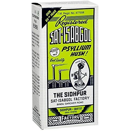 Sat Isabgol 200g - Also Known as Psyllium Husk - Supports Digestive Health - Smooth and Effective Relief from Constipation (Pack of 3)