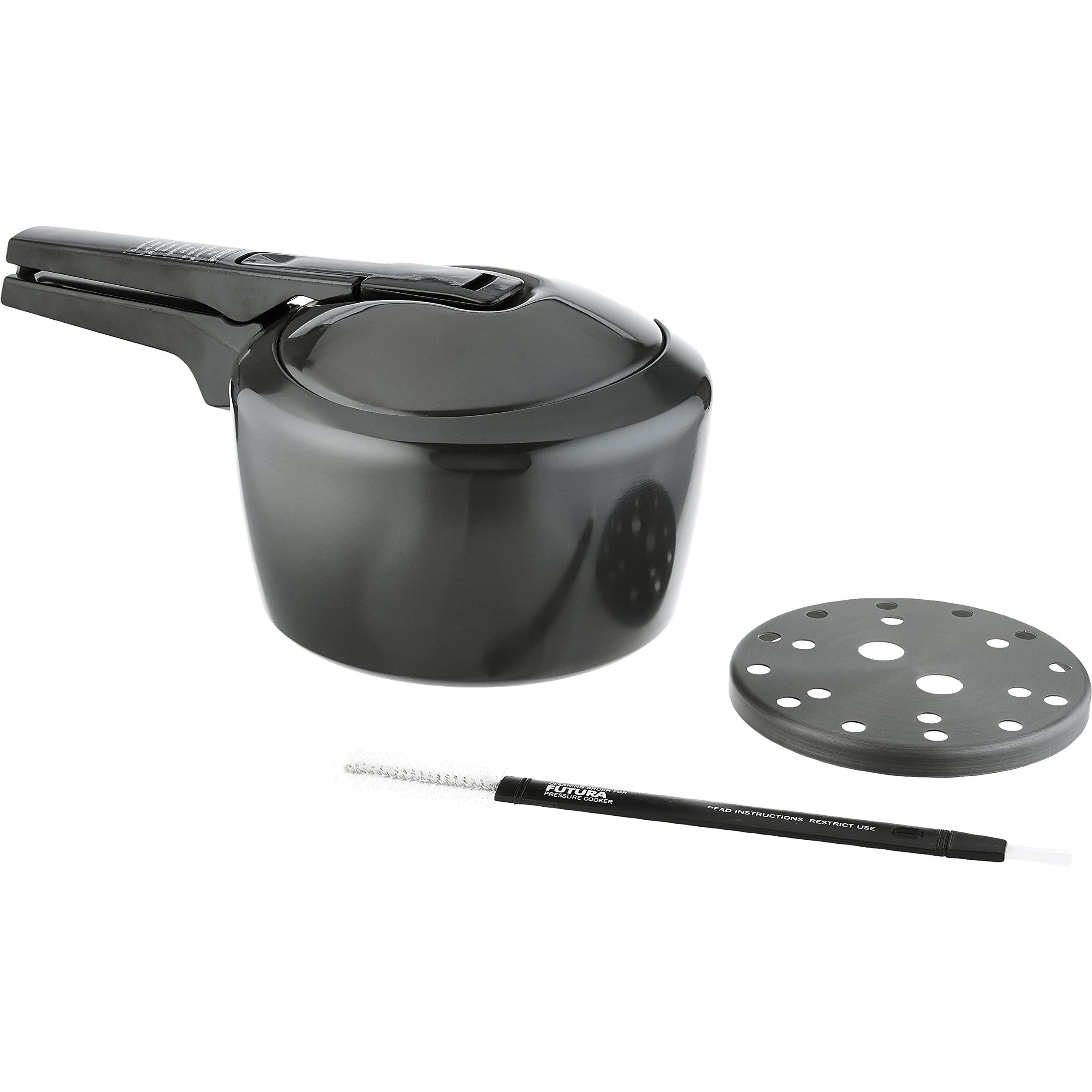 Hawkins Futura 3 Litre Pressure Cooker, Hard Anodised Inner Lid Pressure Cooker, Pan Cooker, Black (FP30)