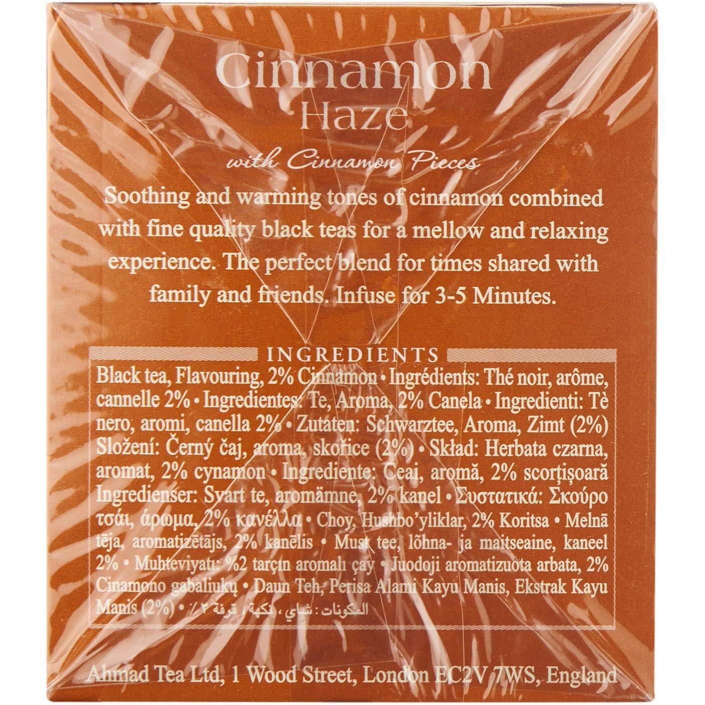 Ahmad Tea Cinnamon Haze Black Tea, 20Count Boxes, Brown