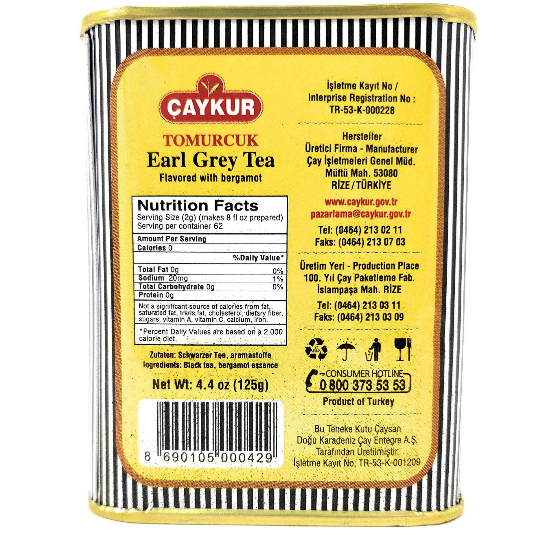 Caykur Export Tomurcuk Earl Grey Tea (3 Pack, Total of 13.2oz)