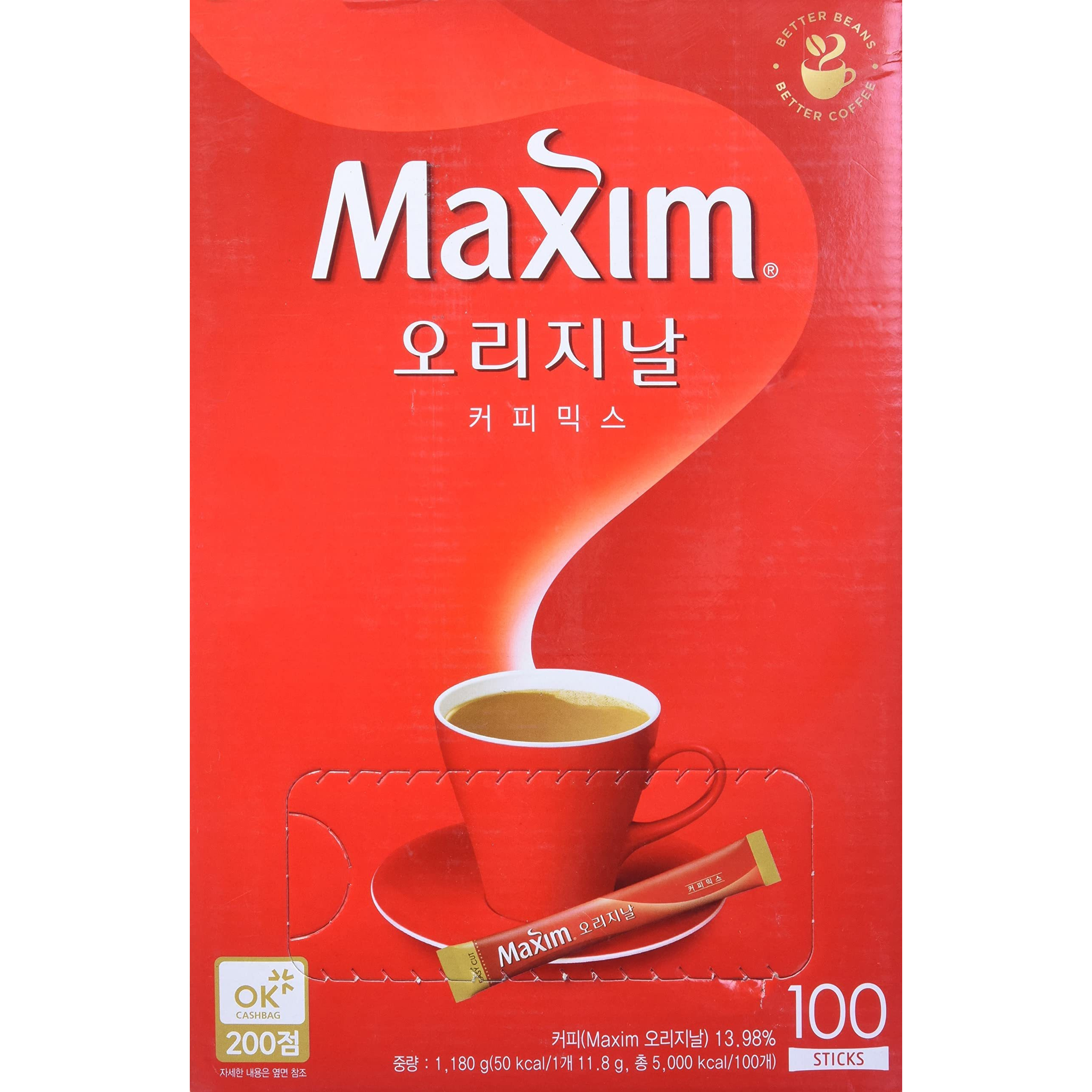 Maxim Ground Original Korean Coffee - 100pks