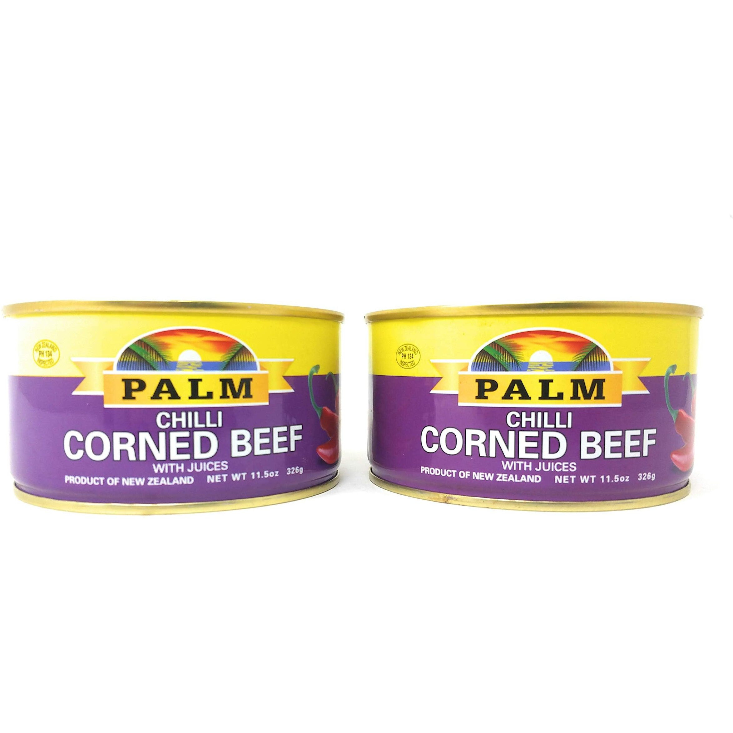 Palm Corned Beef Chilli Flavored ith Juices 326g, 2 Pack