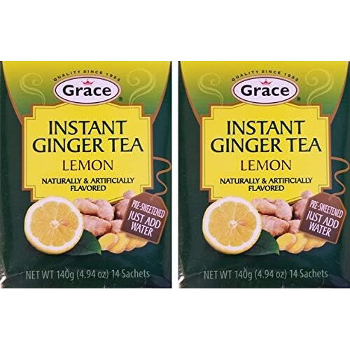 GRACE INSTANT GINGER TEA LEMON 2PK (28 SACHETS)