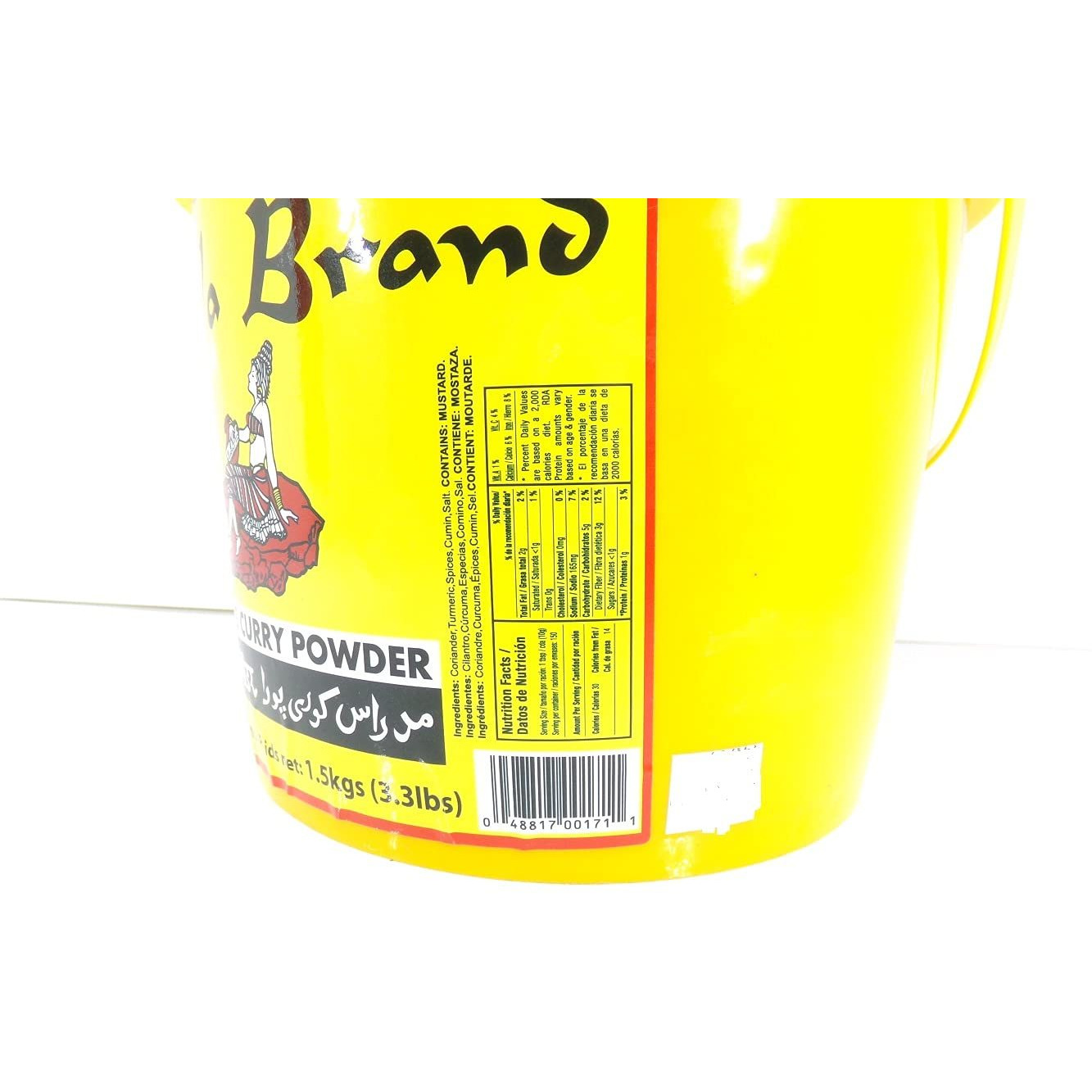 Kala Brand Madras Curry Powder Tub 3.3 Lbs