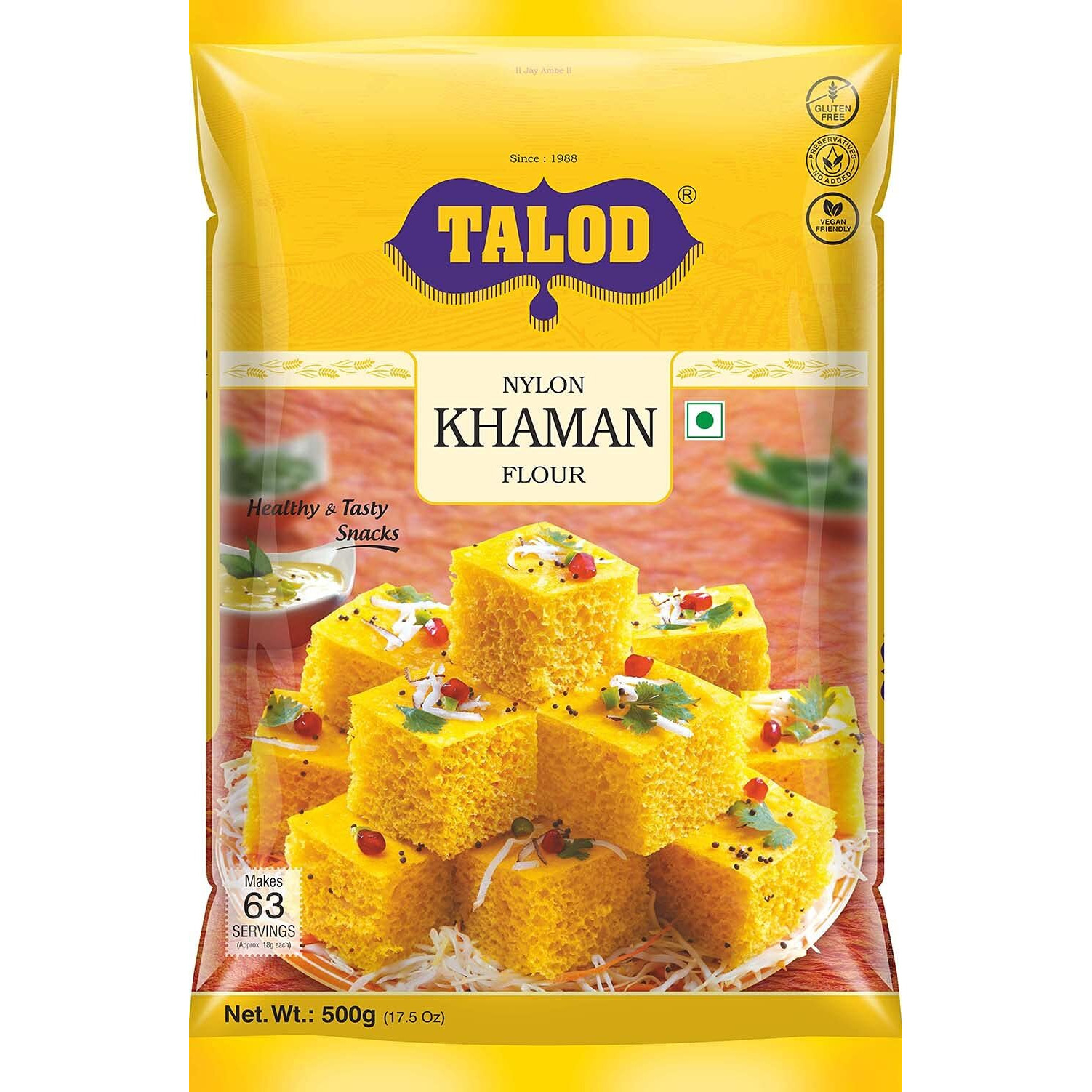 Talod instant mix Navjivan Kirana Store Present Talod Khaman Mix, 500 g - Pack of 2