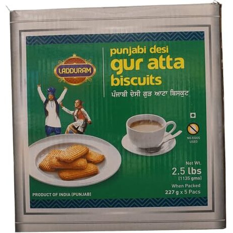 Ladduram, Punjabi Gur Atta Biscuits, 1135 Grams(gm)