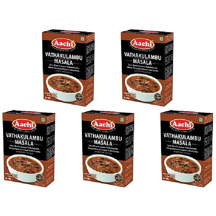 Pack Of 5 - Aachi Vathakulambu Masala - 200 Gm