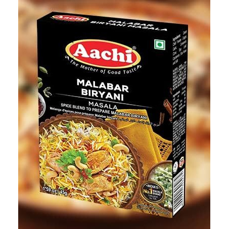 AACHI Biryani Masala - 45 gms - (Malabar Chicken - 45 gms, Pack of 2)