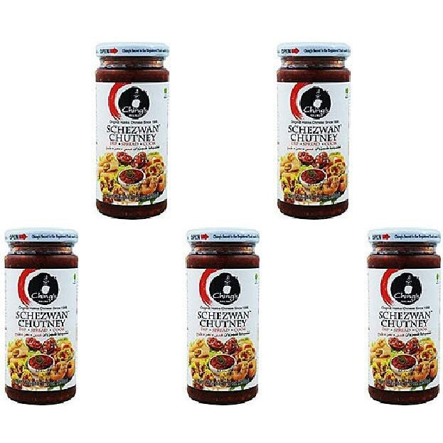 Pack Of 5 - Ching's Secret Schezan Chutney - 8.8 Oz