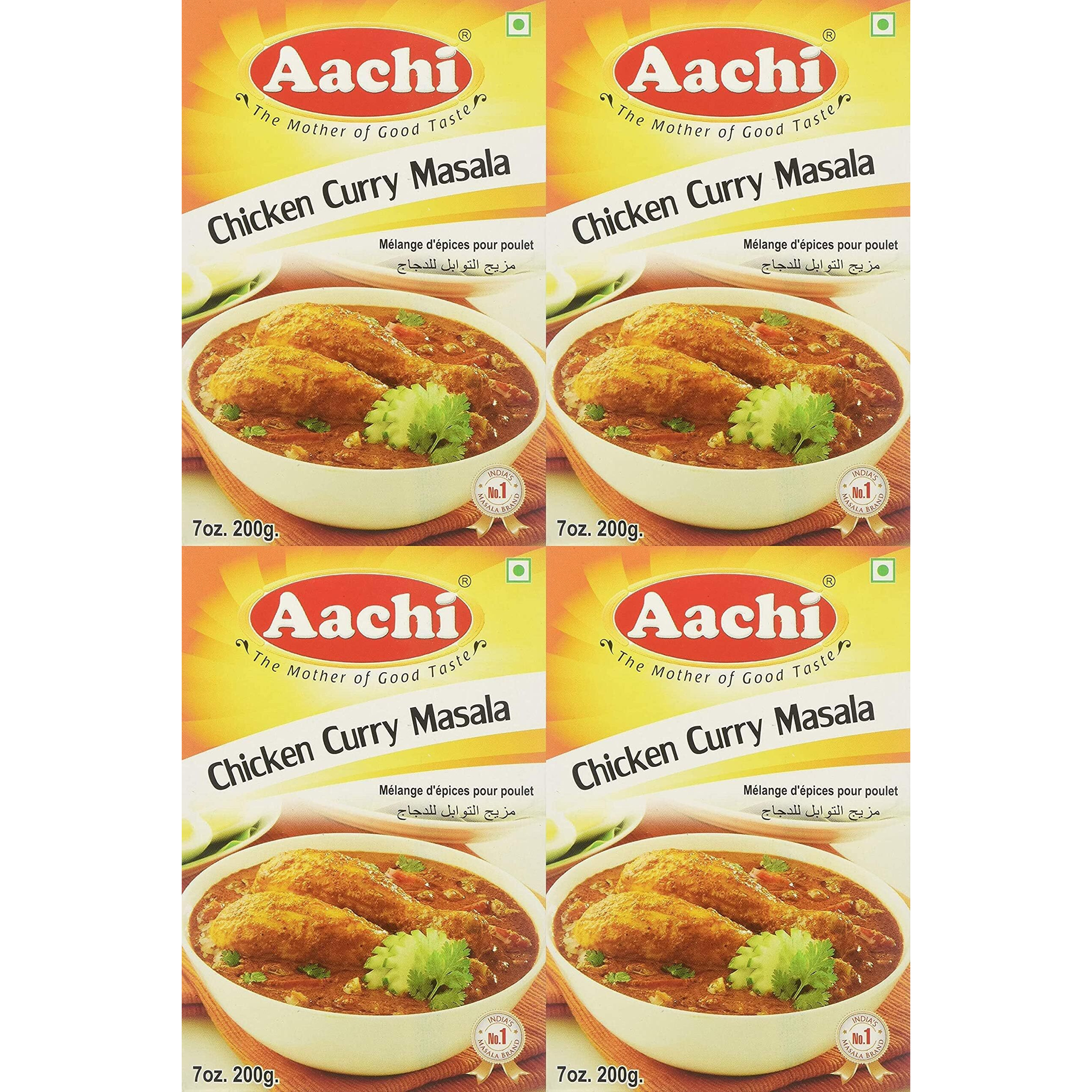 Aachi, Chicken Curry Masala, 200 Grams(gm) Pack of 4