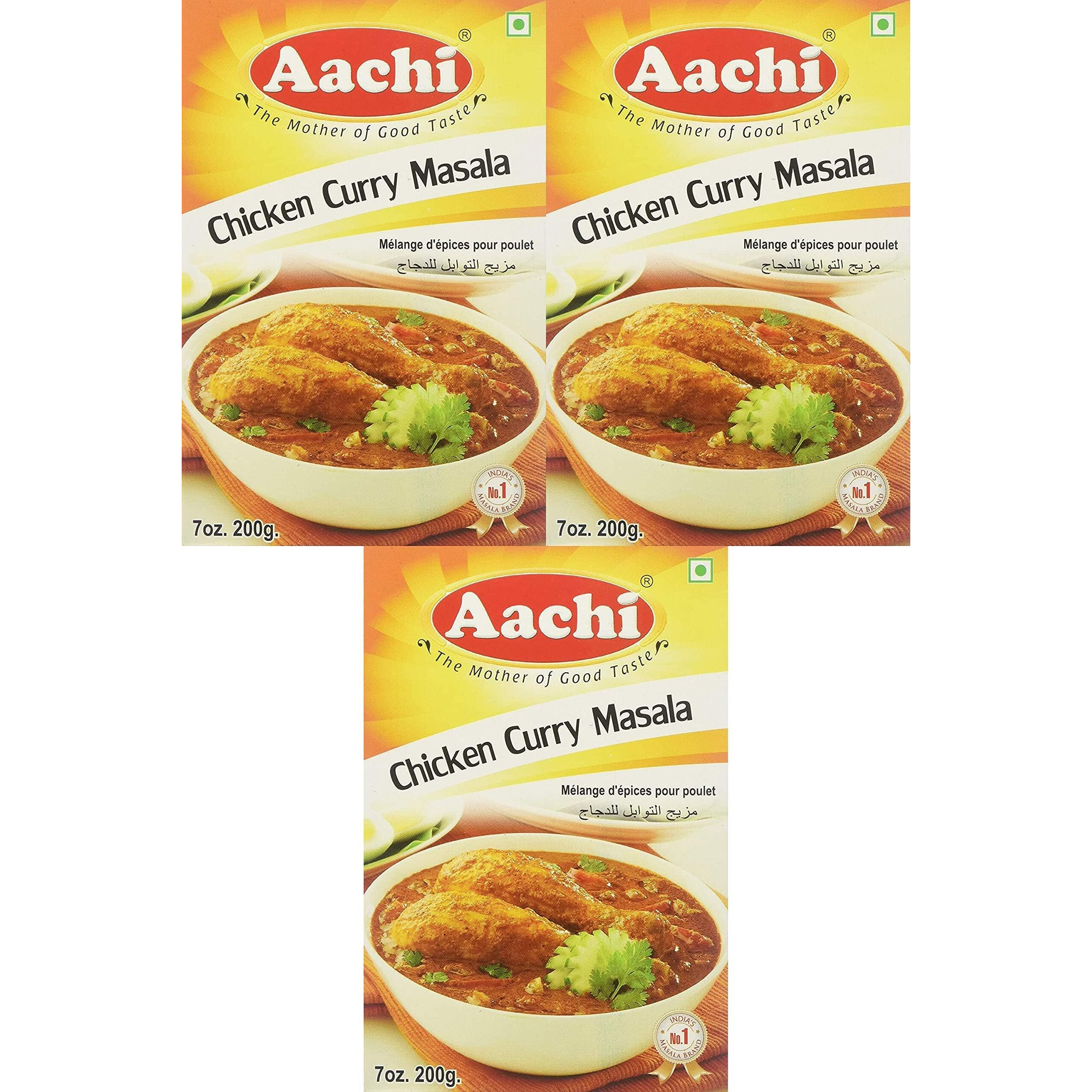 Aachi, Chicken Curry Masala, 200 Grams(gm) Pack of 3