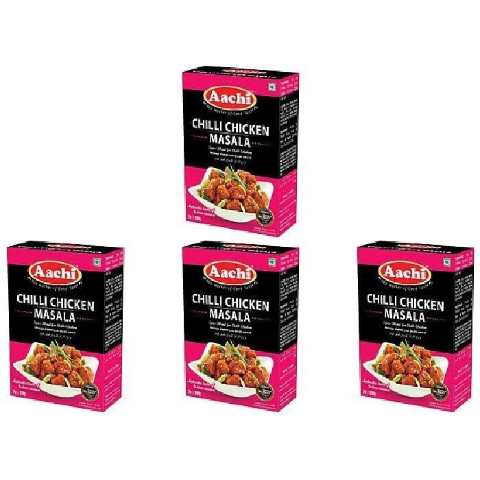 Pack Of 4 - Aachi Chilli Chicken Masala - 200 Gm