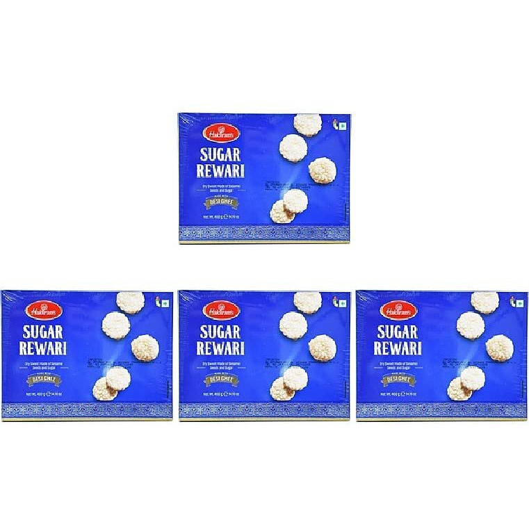 Pack Of 4 - Haldiram's Sugar Reari - 400 Gm (14.10 Oz)