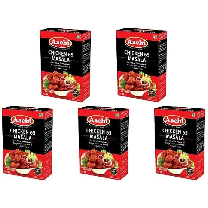 Pack Of 5 - Aachi Chicken 65 Masala - 200 Gm