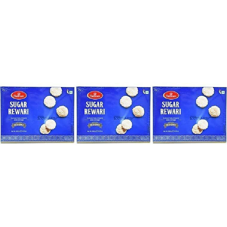 Pack Of 3 - Haldiram's Sugar Reari - 400 Gm (14.10 Oz)