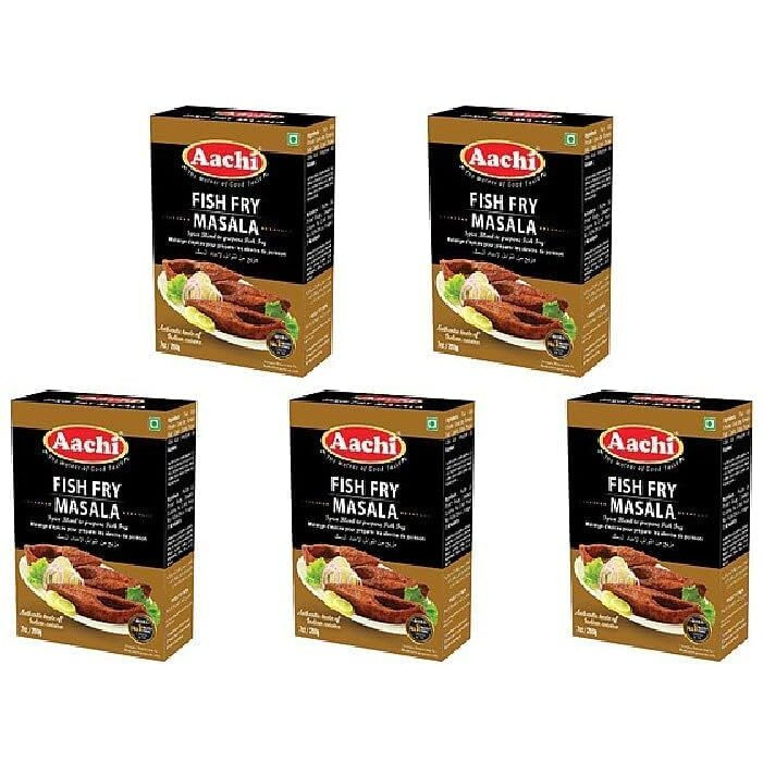 Pack Of 5 - Aachi Fish Fry Masala - 200 Gm