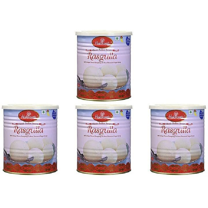 Pack Of 4 - Haldiram's Rasgulla - 1 Kg