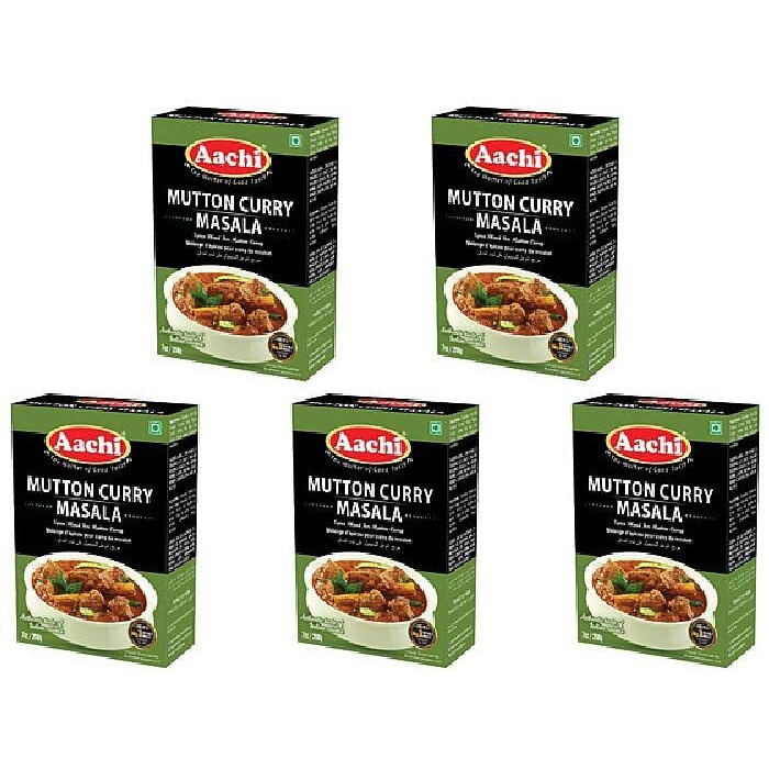 Pack Of 5 - Aachi Mutton Curry Masala - 200 Gm