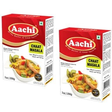 AACHI Chaat Masala 200 GMS -TWIN PACK - PACK OF 2 ( 200 GMS X 2 )