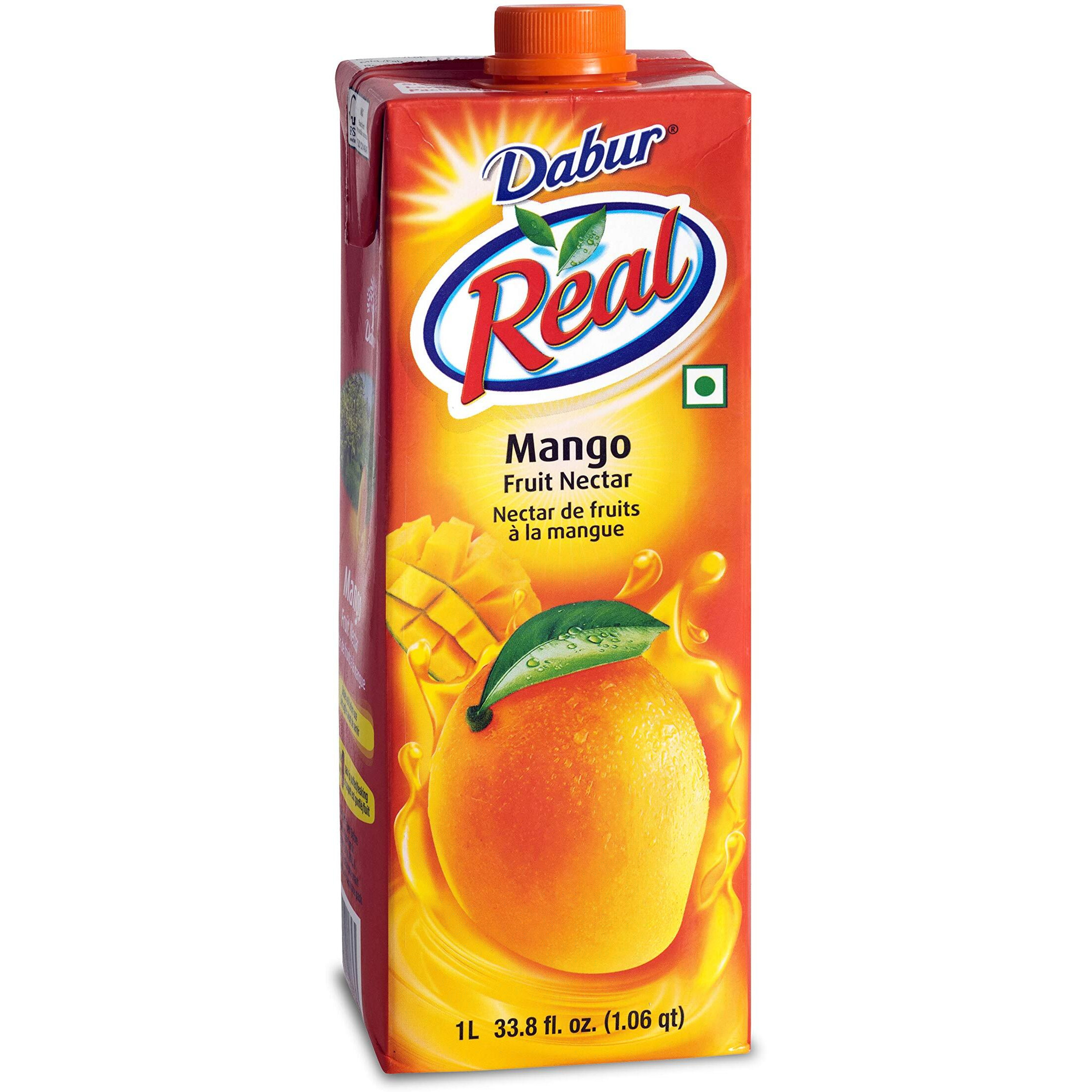 Dabur Real Mango (Cocktail/Mocktail) Nectar 1 Ltr. [Pack of 3]