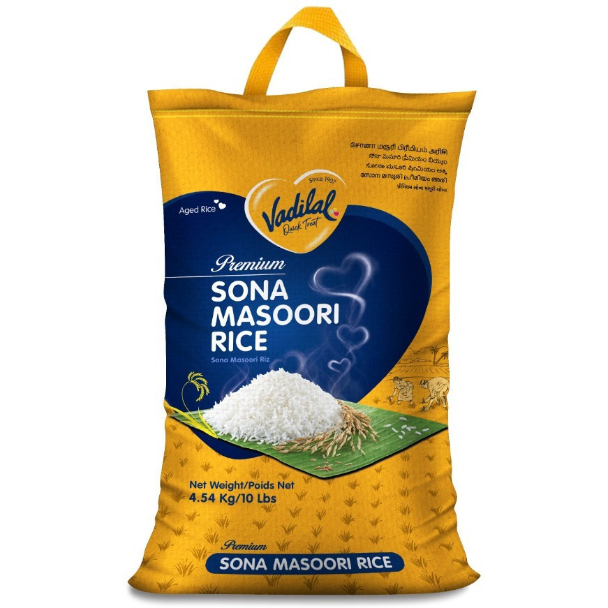 Vadilal Sona Masoori Rice 10lbs