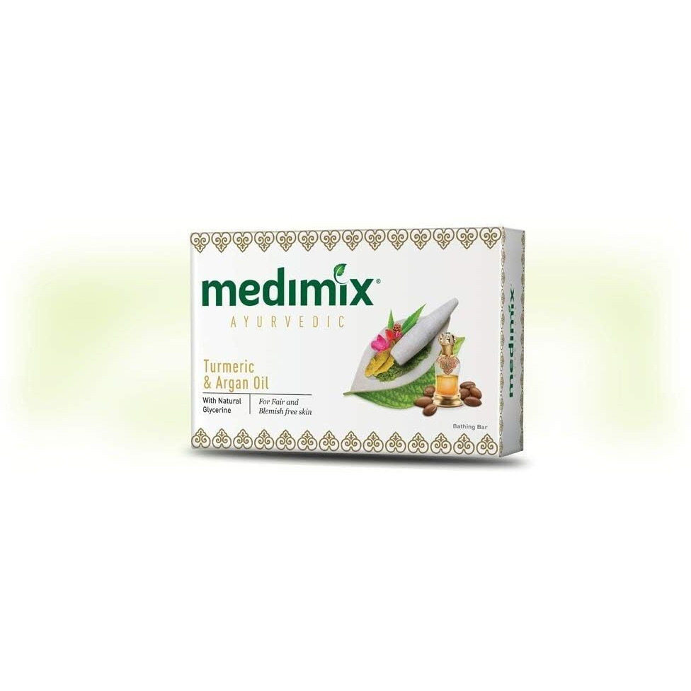 Medimix Herbal Handmade Ayurvedic Soap Turmeric and Argan Oil Pack of 10 (10 x 125 g)