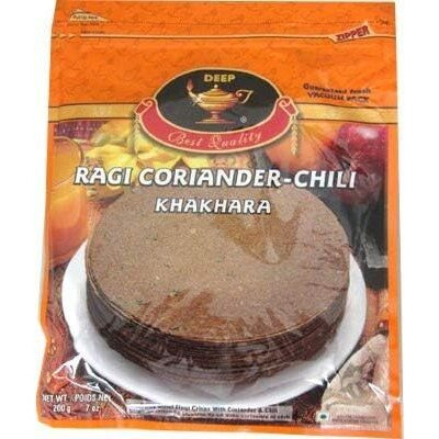 Pack of 2 - Deep Khakhara - Ragi Coriander-Chili (7 Ounces Each)